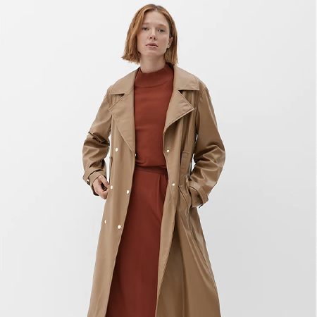 trenci dama de piele