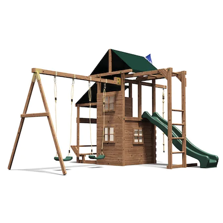 complex de joaca pentru copii din lemn