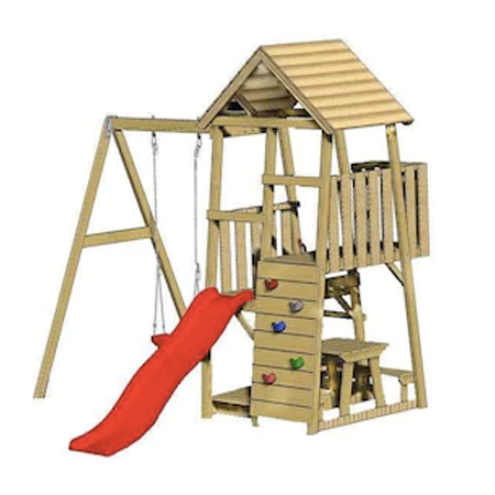 complex joaca copii din lemn