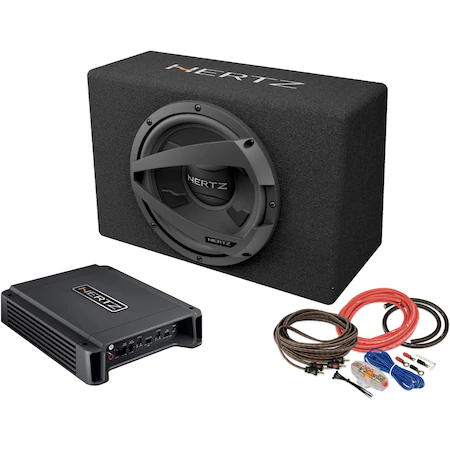 pachet subwoofer auto cu amplificator