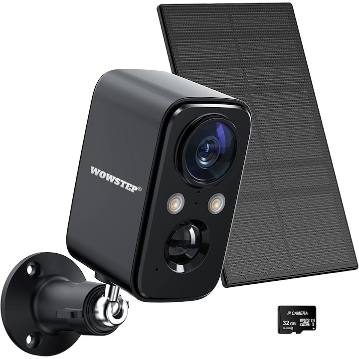 Camera de Supraveghere WowStep 2MP Wi-Fi 2 Ghz Panou Solar