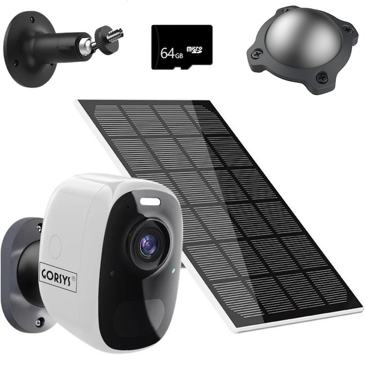 Camera de Supraveghere cu Panou Solar Gorsys SmartEye