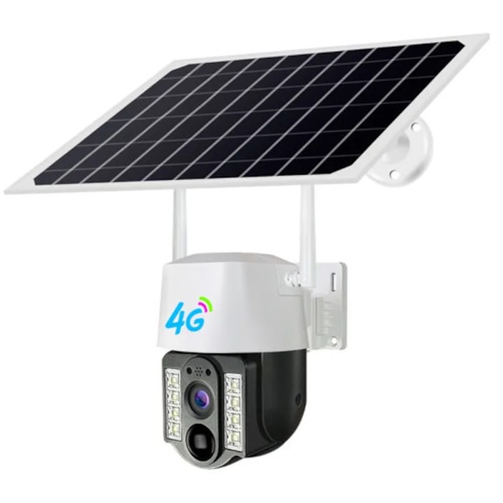 Camera de supraveghere CLAUSTEEL cu acumulatori, panou solar, 4G