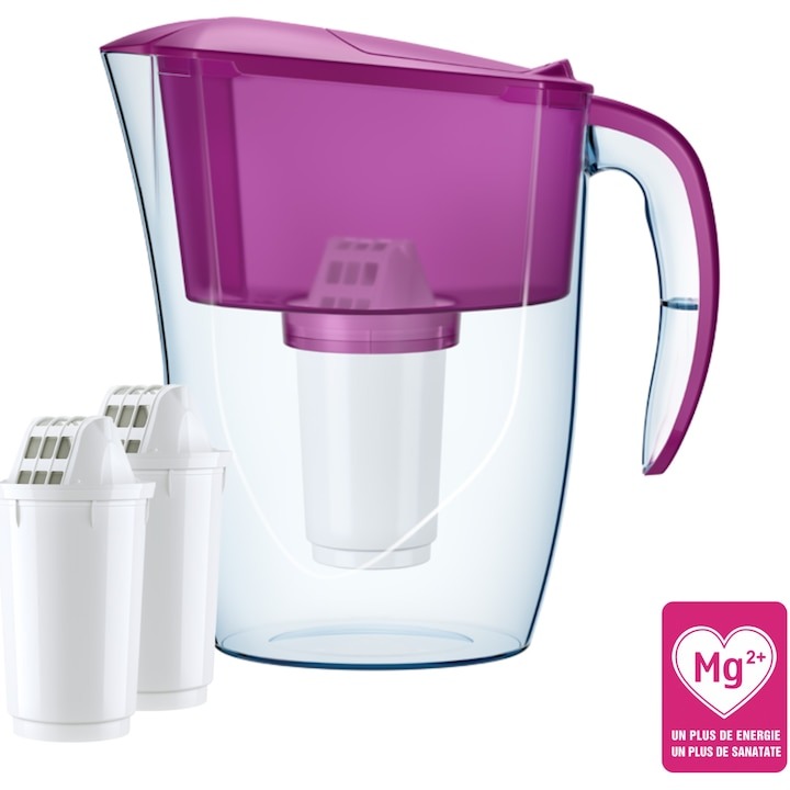 Cana filtranta Aquaphor Smile cu 2 cartuse A5Mg