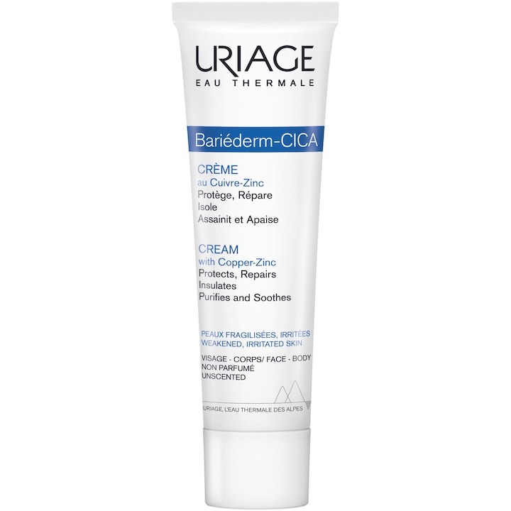 Crema reparatoare cu cupru si zinc Bariederm Cica Uriage