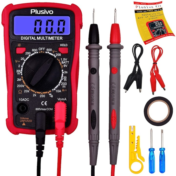 Multimetru Digital Plusivo pentru Masurarea Tensiunii