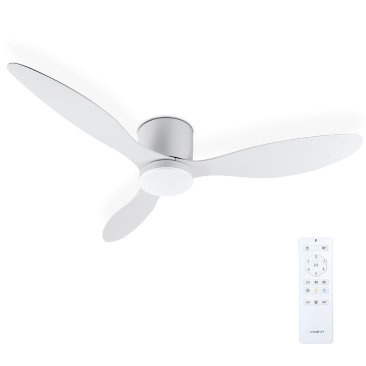 Ventilator de tavan cu lustra Noaton 11132WW Fornax