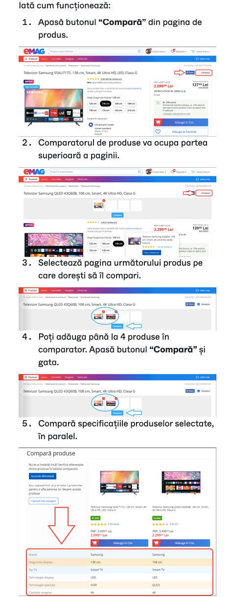Compara toate telefoanele