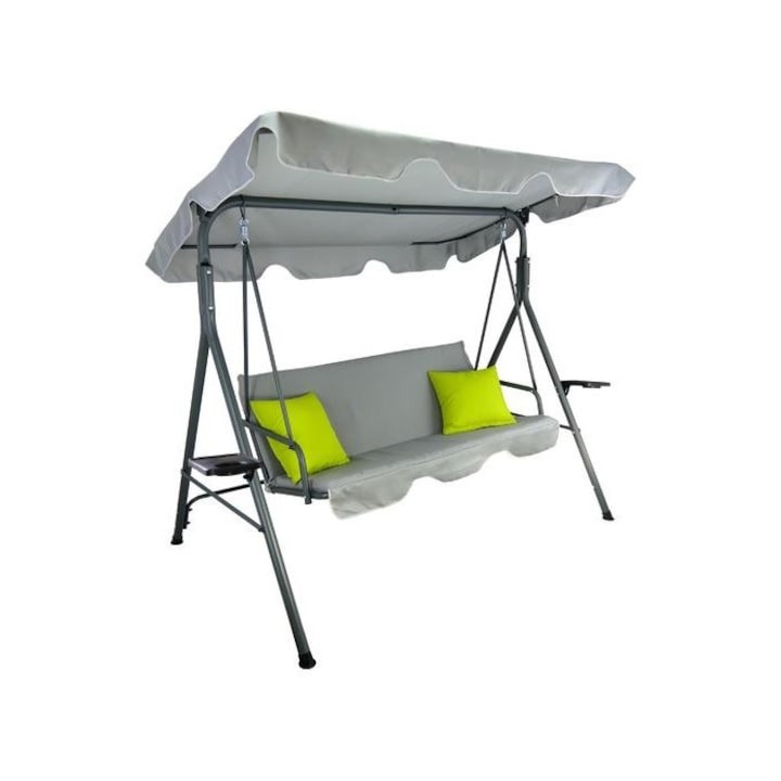 Balansoar gradina 3 persoane structura metal 170 x 110 x 153 cm